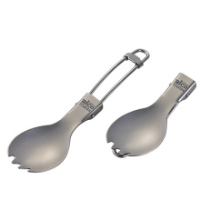 High Quality Titanium Folding Spork